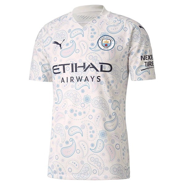 Trikot Manchester City Ausweich 2020-21 Weiß Fussballtrikots Günstig